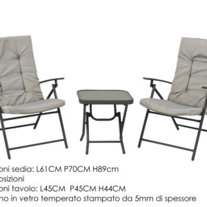 SET TABLE AND TWO CHAIRS 590048