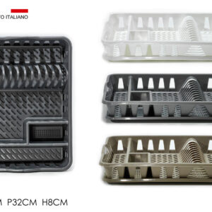 PLATE DRAINER WITH TRAY 3 ASS. 932961