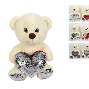 VALENTINE SOFT TOY BEAR WITH HEART 465660