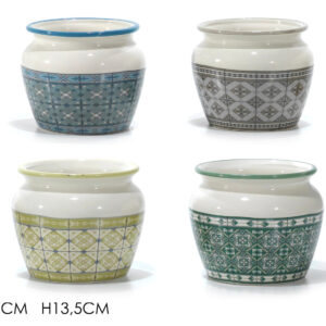 CERAMIC POT 16.7 X 13.5C MS 4 ASS 466923