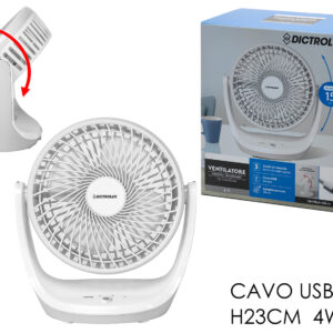 DICTROLUX FAN WITH USB 3 SPEED 4W 137137