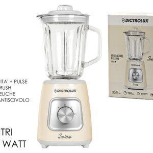 DICTROLUX LIQUIDISER GLASS 1.5L 1000W CREAM 581688