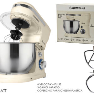 DICTROLUX FOOD MIXER 1000W 5 LT. CREAM 581725