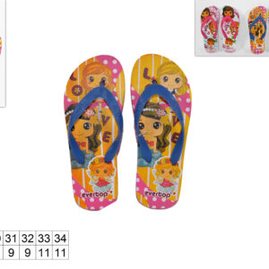 GIRLS FLIP FLOP 3 ASSORTED 505229
