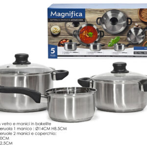 COOKING POTS SET 5 PIECES 570309