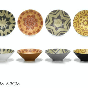 COLOURED BOWLS 14CMS 4 34CL 4 ASSORTED 445829