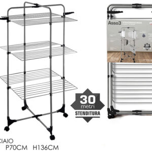 CLOTHES AIRER TOWER 3 LAYERS ASS. 189600