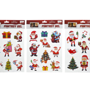 CHRISTMAS STICKERS 3 ASSORTED 390723