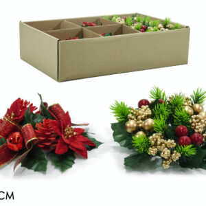 XMAS CANDLE DECORATION 3 ASS 309664
