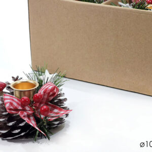 CANDLE HOLDER W/ ACORN 378172