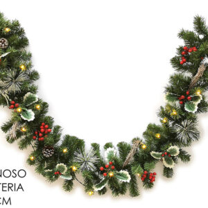 GARLAND WITH PINES SNOW 170CMS 329143