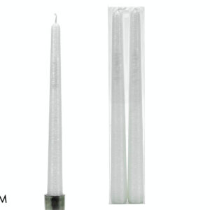 SET 2 CANDLES STRIPED 25CMS 444136