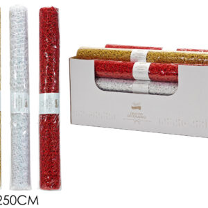 CHR6ISTMAS RIBBON 48 X 250 CMS 3 ASS 117269