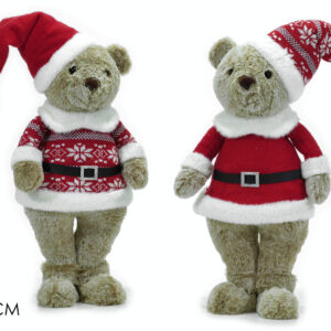 CHRISTMAS BEAR 50CMS 2 ASSORTED 508197