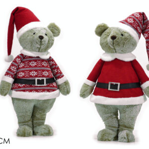 CHRISTMAS BEAR 75CMS 2 ASSORTED 508272