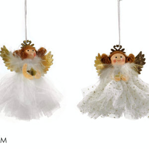 HANGING WHITE ANGEL 10CMS 2 ASSORTED  521899