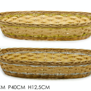 CHRISTMAS CHEST OVAL 65 X 40CMS  2 ASSORTED 678296
