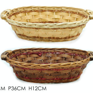 CHRISTMAS OVAL CHEST 46 X 36CMS 2 ASSORTED 678418