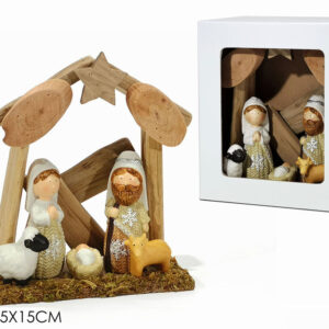 NATIVITY SET 5 PIECES 7.5 X 15X17 CMS 265731