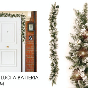 SNOWY GARLAND 270CMS  220 BRANCHES PVC 525316