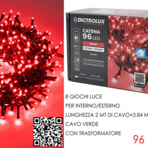 96 LED LIGHTS EXT. RED  193867