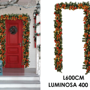 GARLAND 6 METERS WITH 400 LED RED 385842