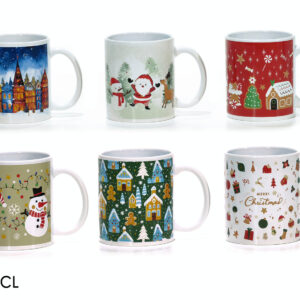 CHRISTMAS GLASS 32.5CL 6 ASSORTED 521486