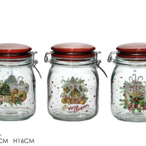 GLASS CHRISTMAS JAR 418458