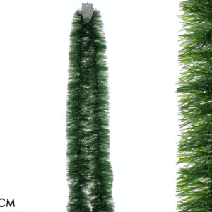 CHRISTMAS GREEN TINSEL GREEN 2.7MTS 490812