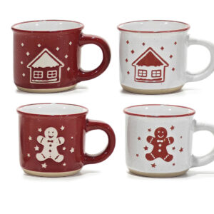 ESPRESSO COFFEE CUPS 9CL 4 ASSORTED 468774