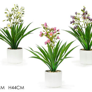 VASE WITH PLANT 12 X 44CMS 3 ASS. 978280