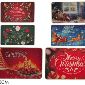 CHRISTMAS CARPET 45 X 75CMS 6 ASSORTED 275747