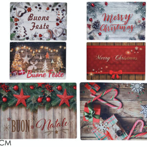 CHRISTMAS CARPET 45 X 65CMS 6 ASSORTED 259495