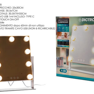 HOLLYWOOD MIRROR WITH 9 LED 570361