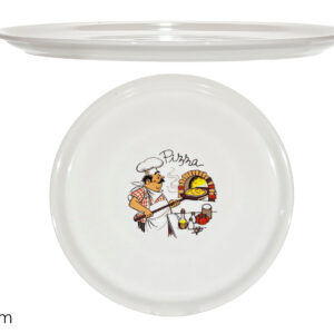 WHITE PIZZA PLATE NAPOLI TRADITION 993322