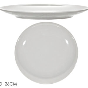 WHITE PLATE SEVIGLIA 26CMS 025825
