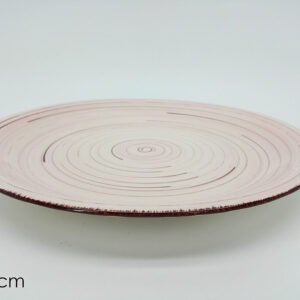 FLAT PLATE STRIPED PINK 086725