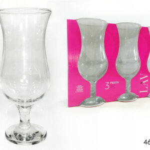 SET THREE COCKTAIL GLASSES 004216