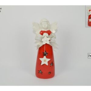 CERAMIC ANGEL W/BOW LIGHTS 632877