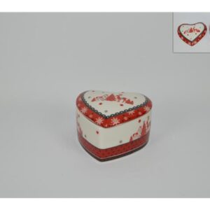 CERAMIC BISCUIT JAR HEART 633812