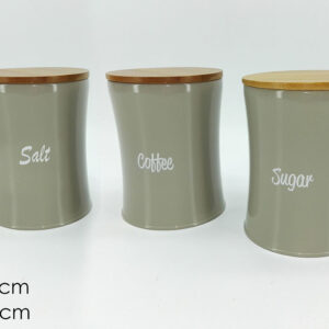 METAL ONTAINER WOODEN LID 075101