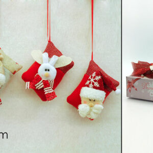 HANGING XMAS DEC. RED 10CMS 986261