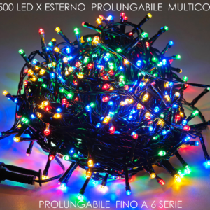500 LED LIGHTS EXTENDIBLE MULTICOLOUR 437312