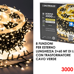 3000 LED CHRISTMAS LIGHTS WARM WHITE 492823