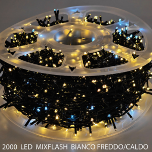 2000 LED LIGHTS MIX FLASH WHITE & WARM WHITE