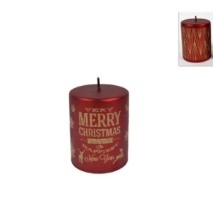CHRISTMAS CANDLE RED 016375