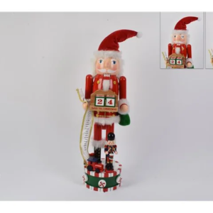 WOODEN NUT CRACKER WITH CALENDAR 030265