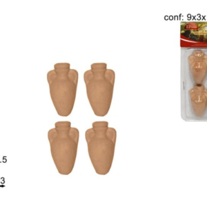 TERRACOTTA POTS 4 PIECES 040924