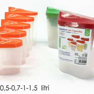 SET FIVE CONTAINERS WITH DOSE 070205