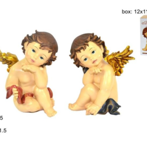 SEATED ANGEL 16 CMS 2 ASS 205705